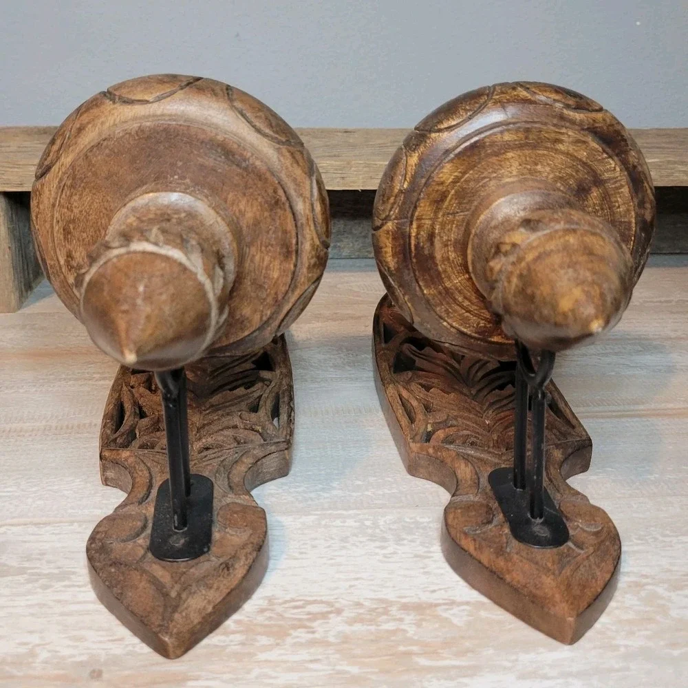 Vintage Pier 1 Carved Wooden 14
